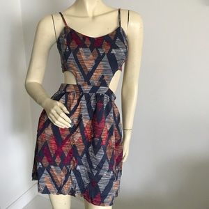 Kirra cutout sleeveless mini dress with pockets